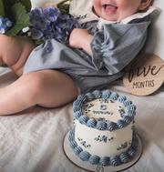 Bentô cake de mesversário com desenhos de sushi